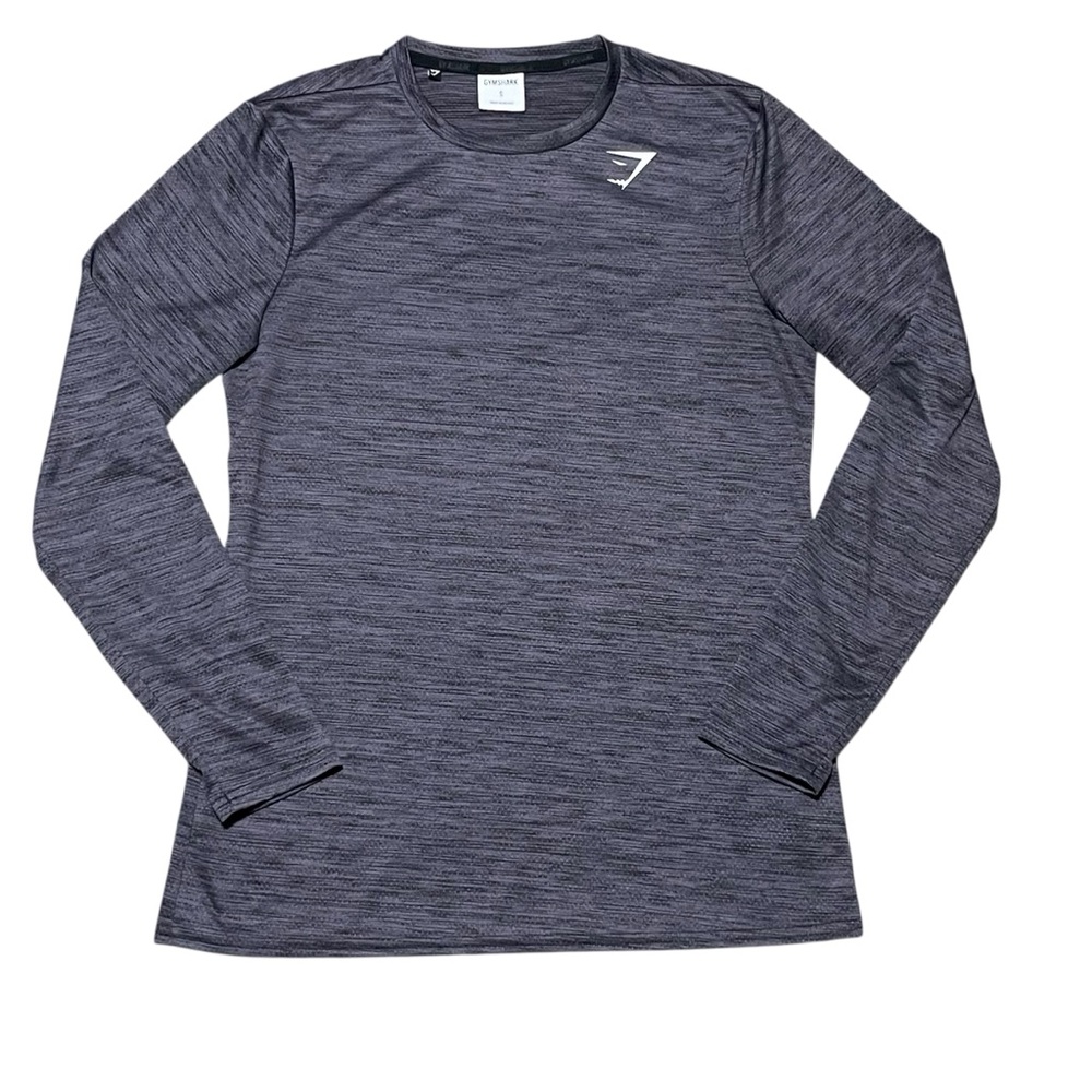 Men's Arrival Long Sleeve GYMSHARK Shirt Gray SMALL Workout Weights Running